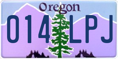 OR license plate 014LPJ