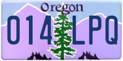 OR license plate 014LPQ