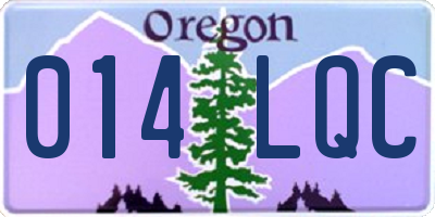 OR license plate 014LQC