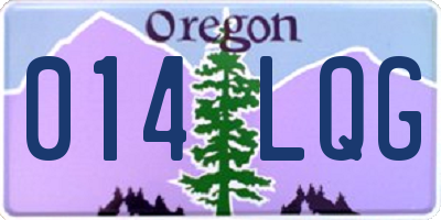 OR license plate 014LQG