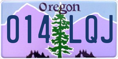 OR license plate 014LQJ