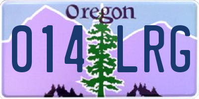 OR license plate 014LRG