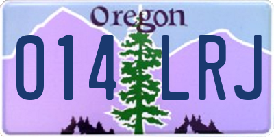 OR license plate 014LRJ