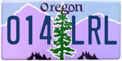 OR license plate 014LRL