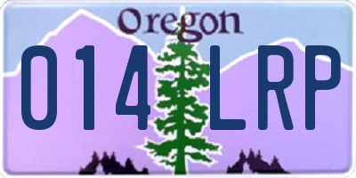 OR license plate 014LRP