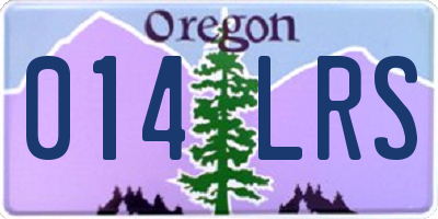 OR license plate 014LRS