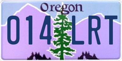 OR license plate 014LRT