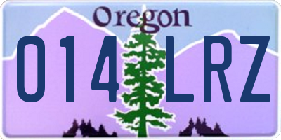 OR license plate 014LRZ