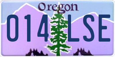 OR license plate 014LSE