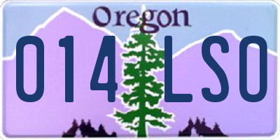 OR license plate 014LSO