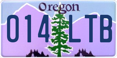 OR license plate 014LTB