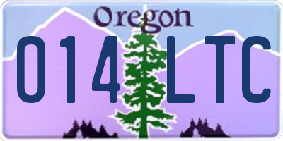 OR license plate 014LTC