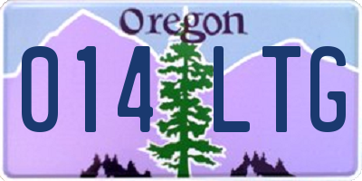 OR license plate 014LTG