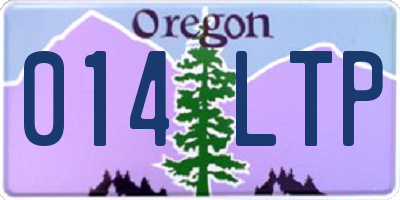 OR license plate 014LTP