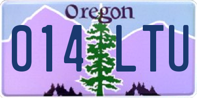 OR license plate 014LTU