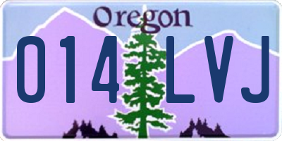 OR license plate 014LVJ