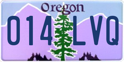 OR license plate 014LVQ