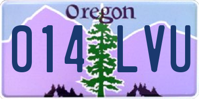 OR license plate 014LVU