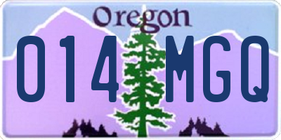 OR license plate 014MGQ