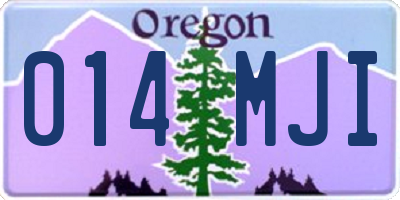 OR license plate 014MJI