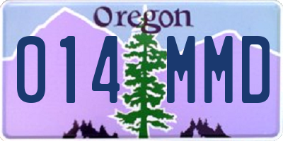 OR license plate 014MMD