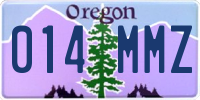 OR license plate 014MMZ