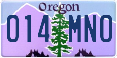 OR license plate 014MNO