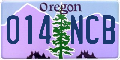 OR license plate 014NCB