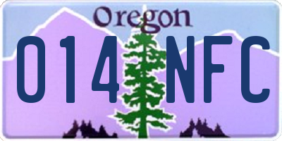 OR license plate 014NFC