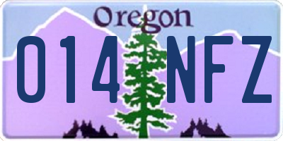 OR license plate 014NFZ