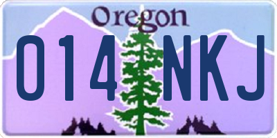 OR license plate 014NKJ