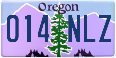 OR license plate 014NLZ