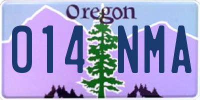 OR license plate 014NMA