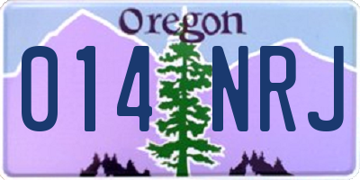 OR license plate 014NRJ