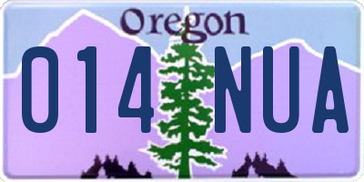 OR license plate 014NUA