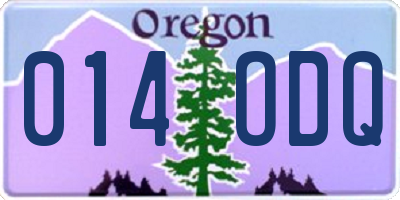 OR license plate 014ODQ