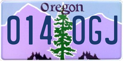 OR license plate 014OGJ