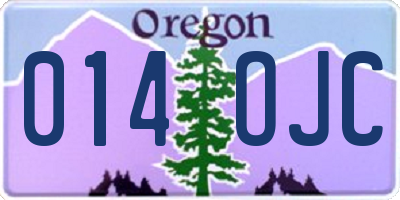 OR license plate 014OJC
