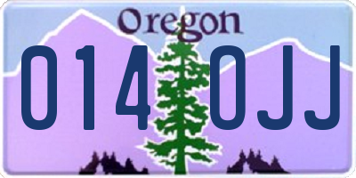 OR license plate 014OJJ
