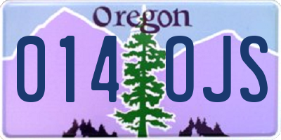 OR license plate 014OJS