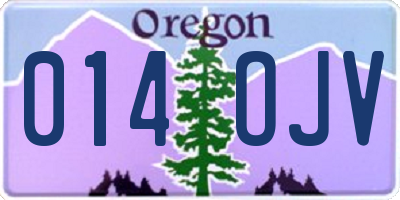 OR license plate 014OJV