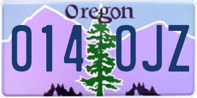 OR license plate 014OJZ