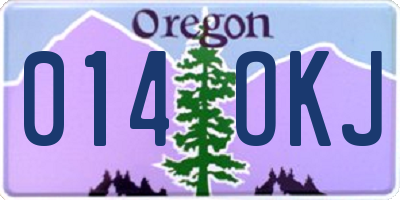 OR license plate 014OKJ