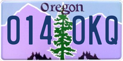 OR license plate 014OKQ