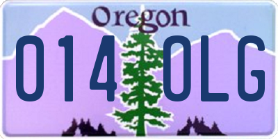 OR license plate 014OLG