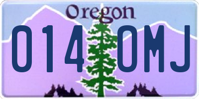 OR license plate 014OMJ