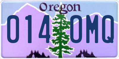 OR license plate 014OMQ