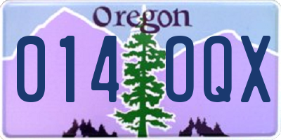 OR license plate 014OQX