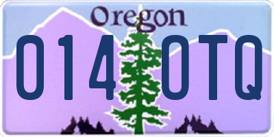 OR license plate 014OTQ