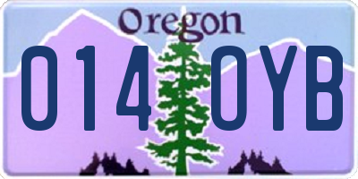 OR license plate 014OYB